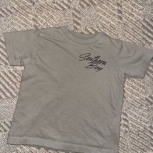 Gray Short Sleeve Crew Neck Tee